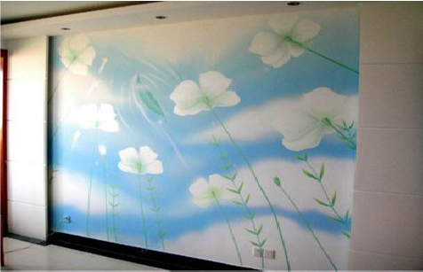 乐业画墙绘怎么画好白云的蓬松感？