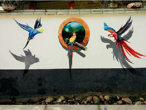 乐业视觉错位-3D墙绘设计