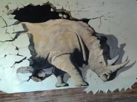 乐业在墙绘中，如何绘制3D效果？