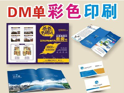 乐业单页印刷，色彩搭配简单。
