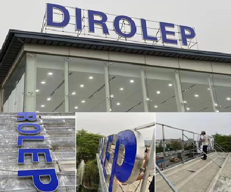 乐业楼顶发光字安装的注意事项。